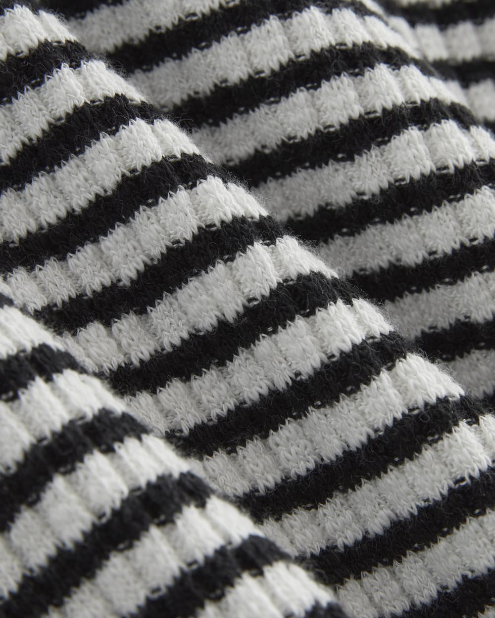 The Cozy Rib Long-Sleeve Tee | Bone / Black