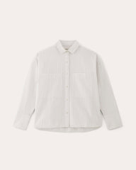 The Boxy Oxford | White / Black
