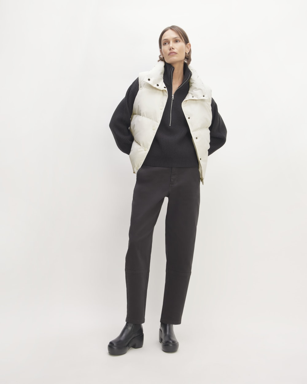 The Puffer Vest | Bone