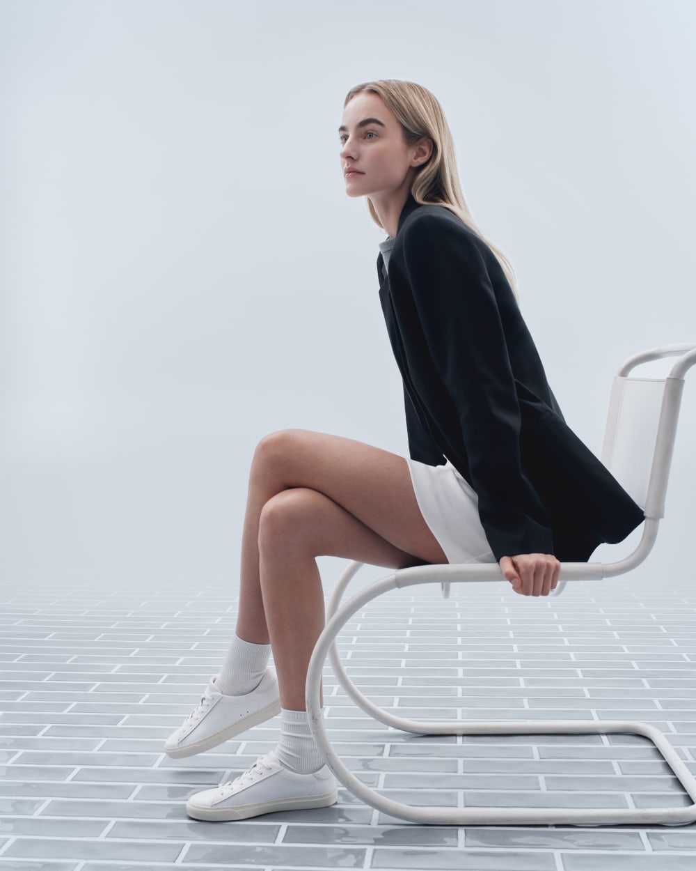 The Relaxed Blazer in Buttersmooth | Black