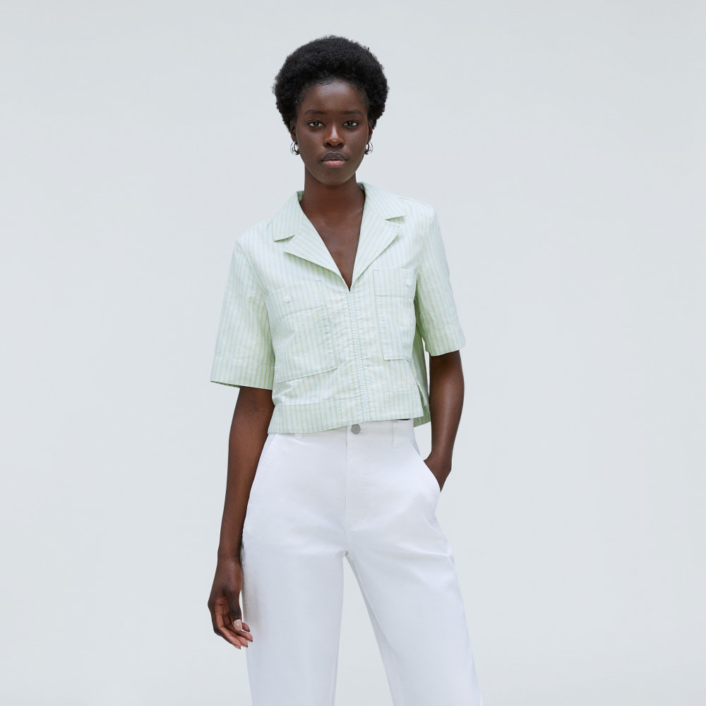 The Oxford Popover | Apricot Tan / Spray