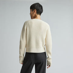 The Cropped Cotton-Merino Bomber | Canvas