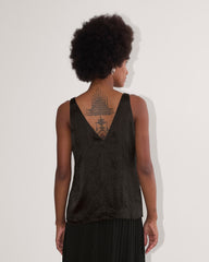 The Satin Tank | Black