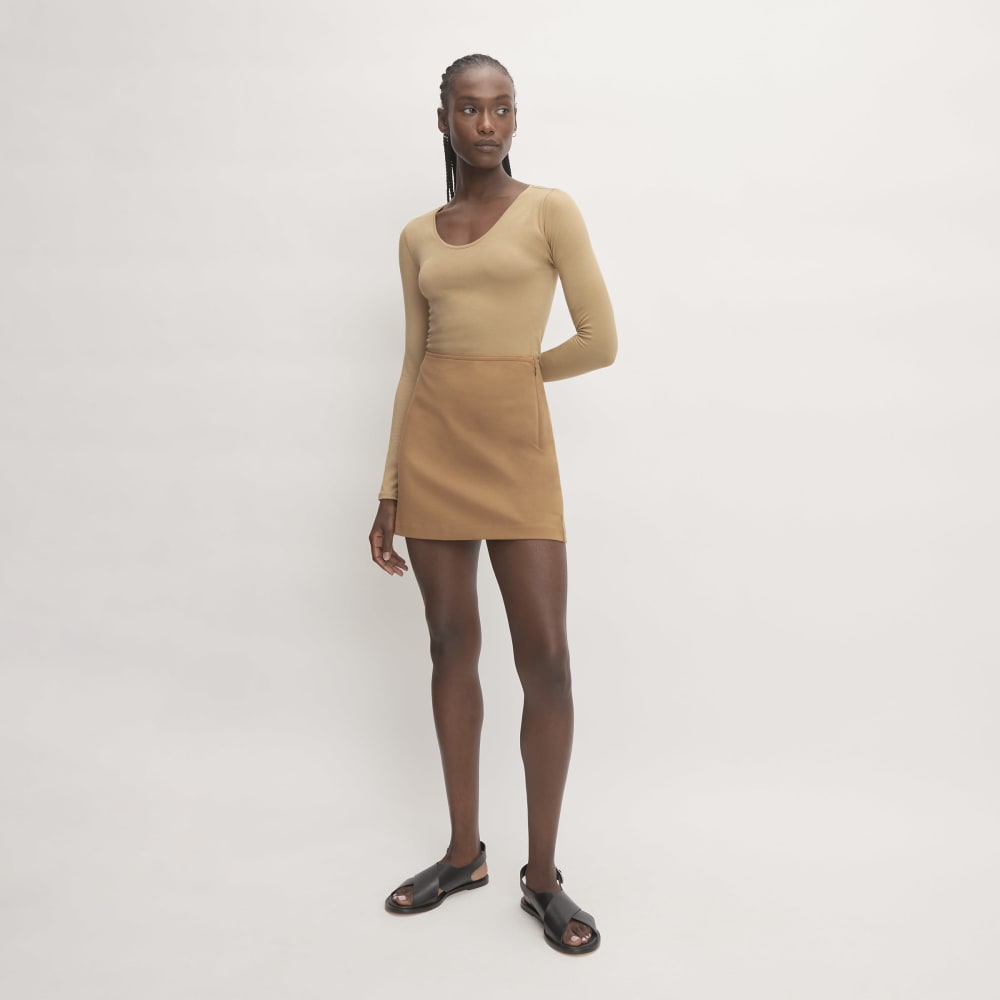 The Supima® Form Ballet Neck Tee | Tiger's Eye