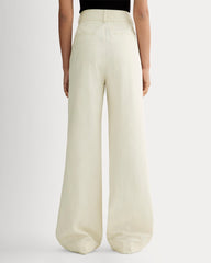 The Draper Pleated Pant in Buttersmooth | Heathered Oat | 32" Inseam