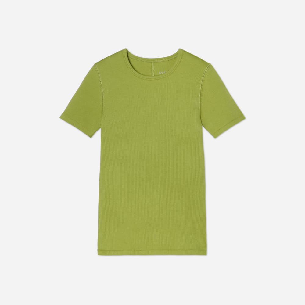The Pima Micro-Rib Crew Tee | Pepper