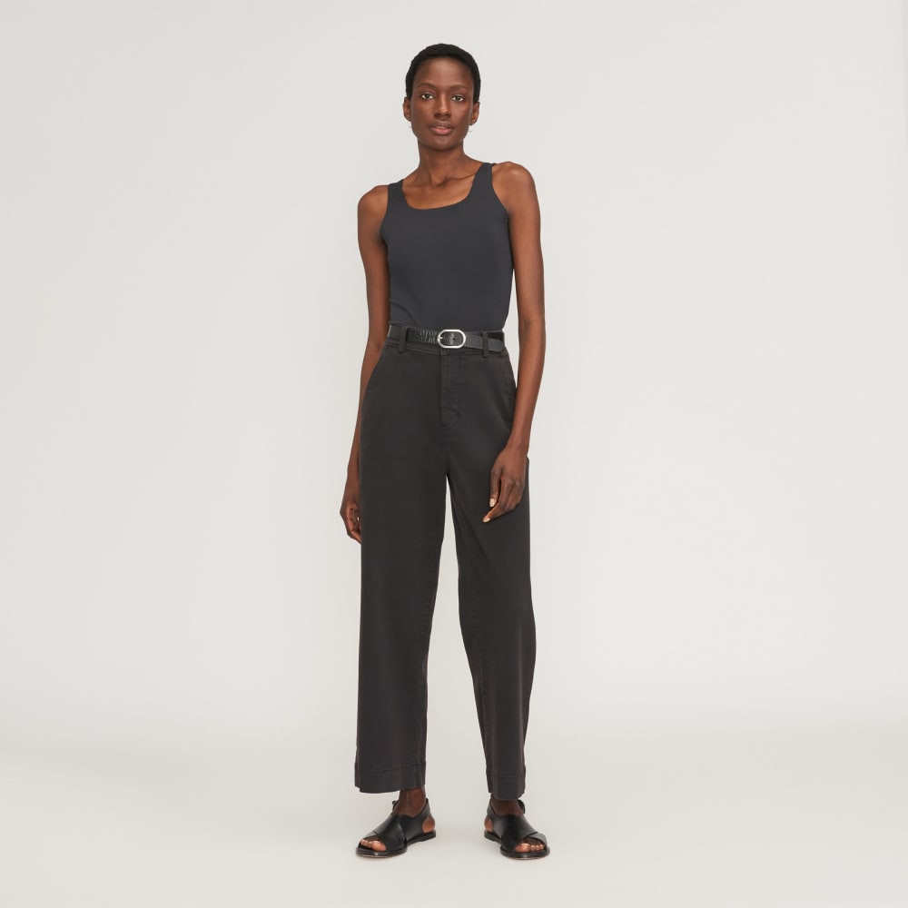 The Supima® Sleeveless Top | Black