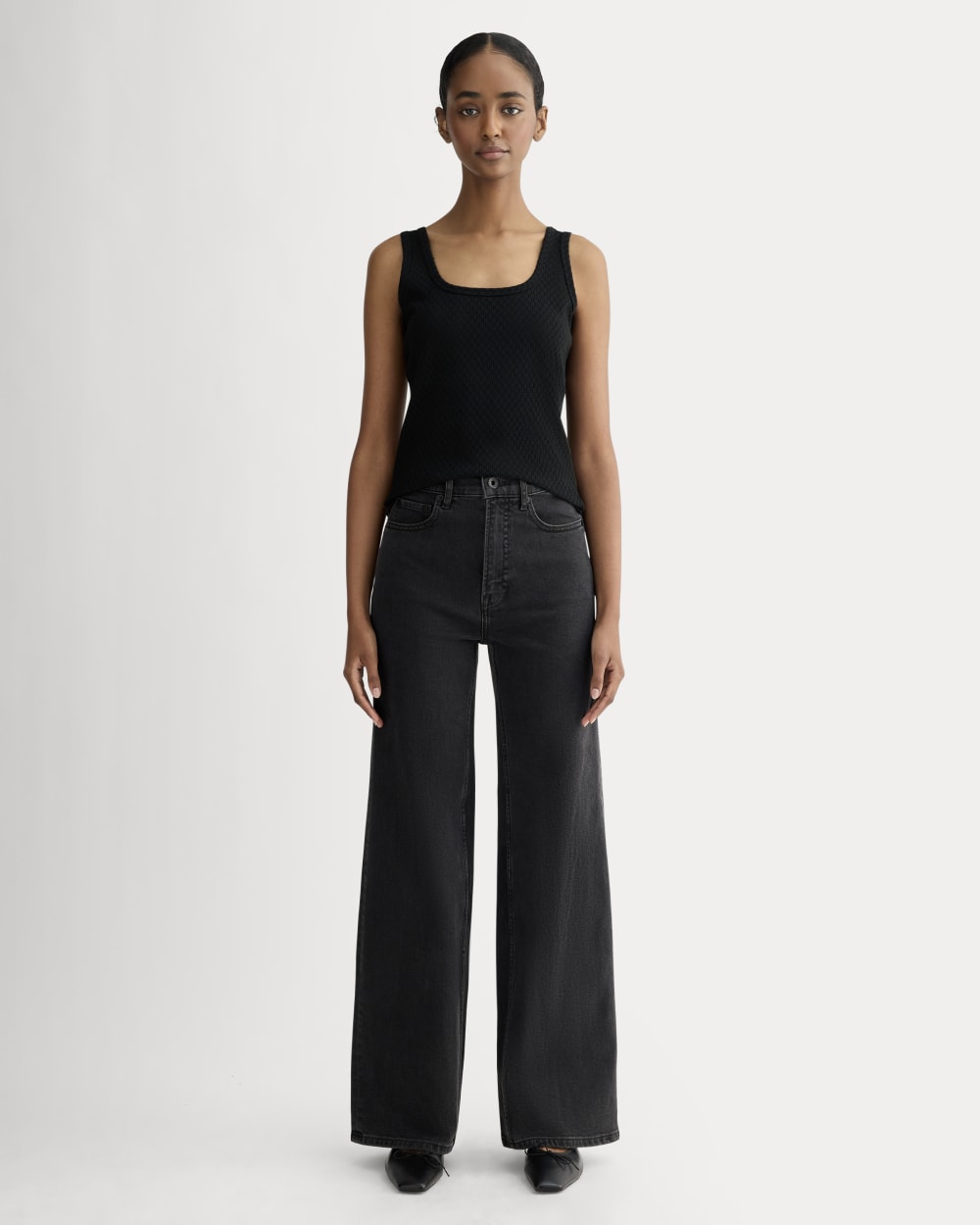The Pointelle Cami | Black