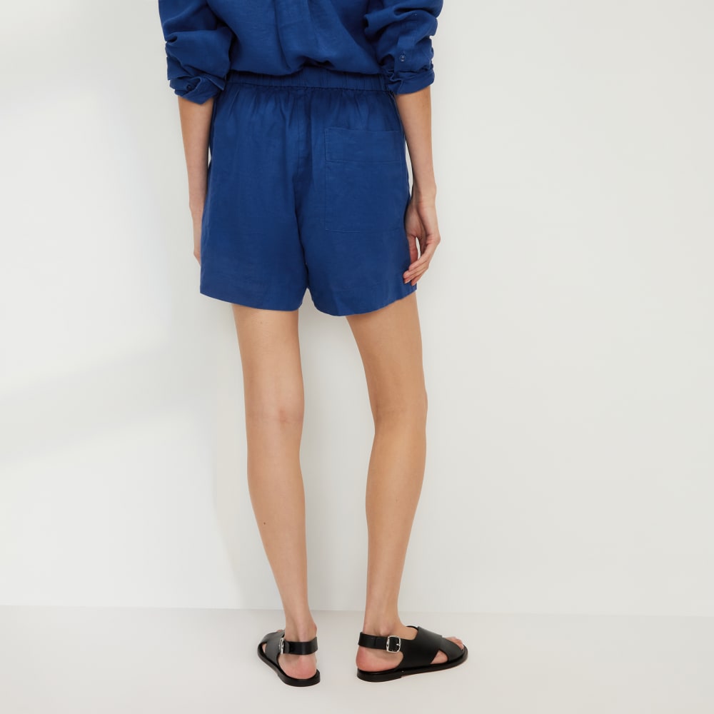 The Linen Boxer Short | Mazarine Blue
