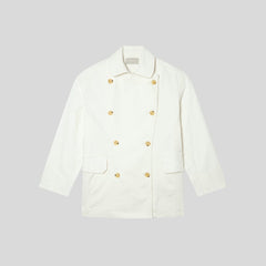 The Organic Cotton Herringbone Jacket | Bone