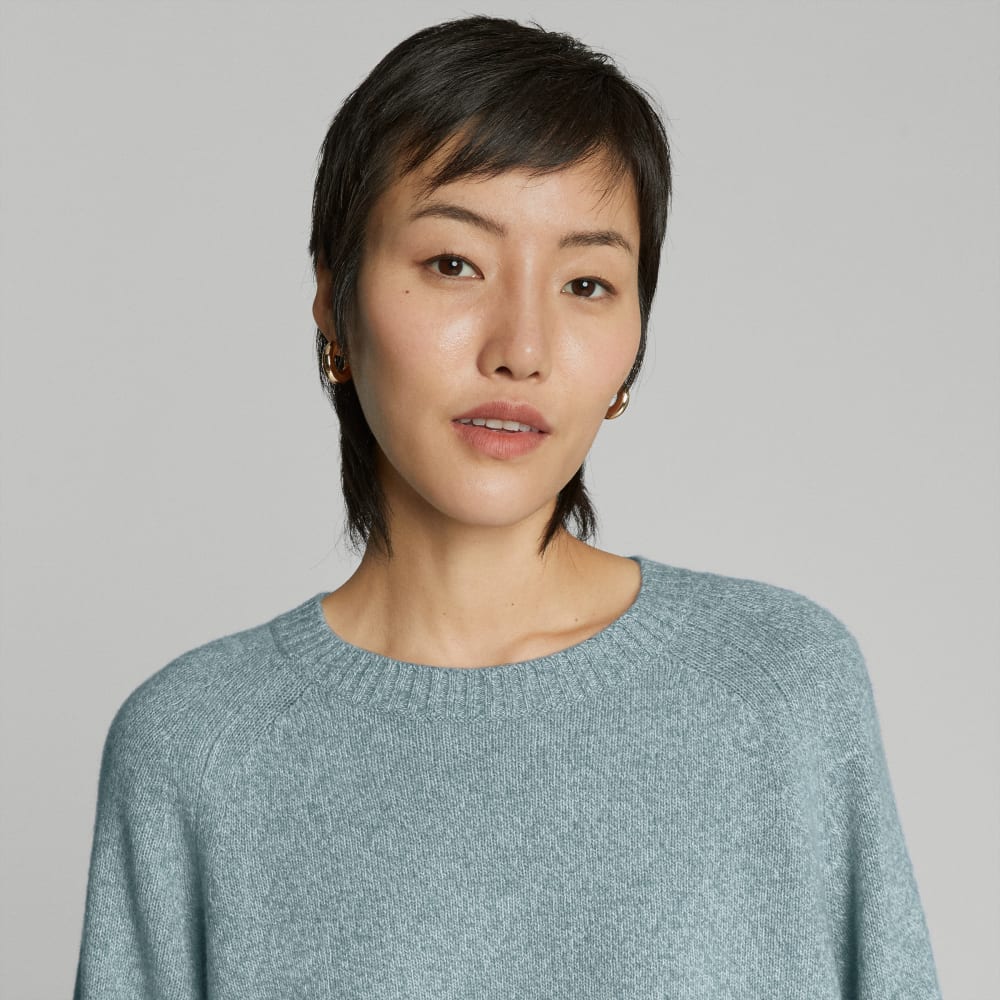 The Cashmere Boxy Crew | Spring Lake Twist