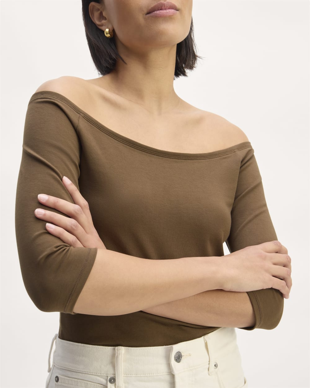 The Form Off-Shoulder Top | Cocoa