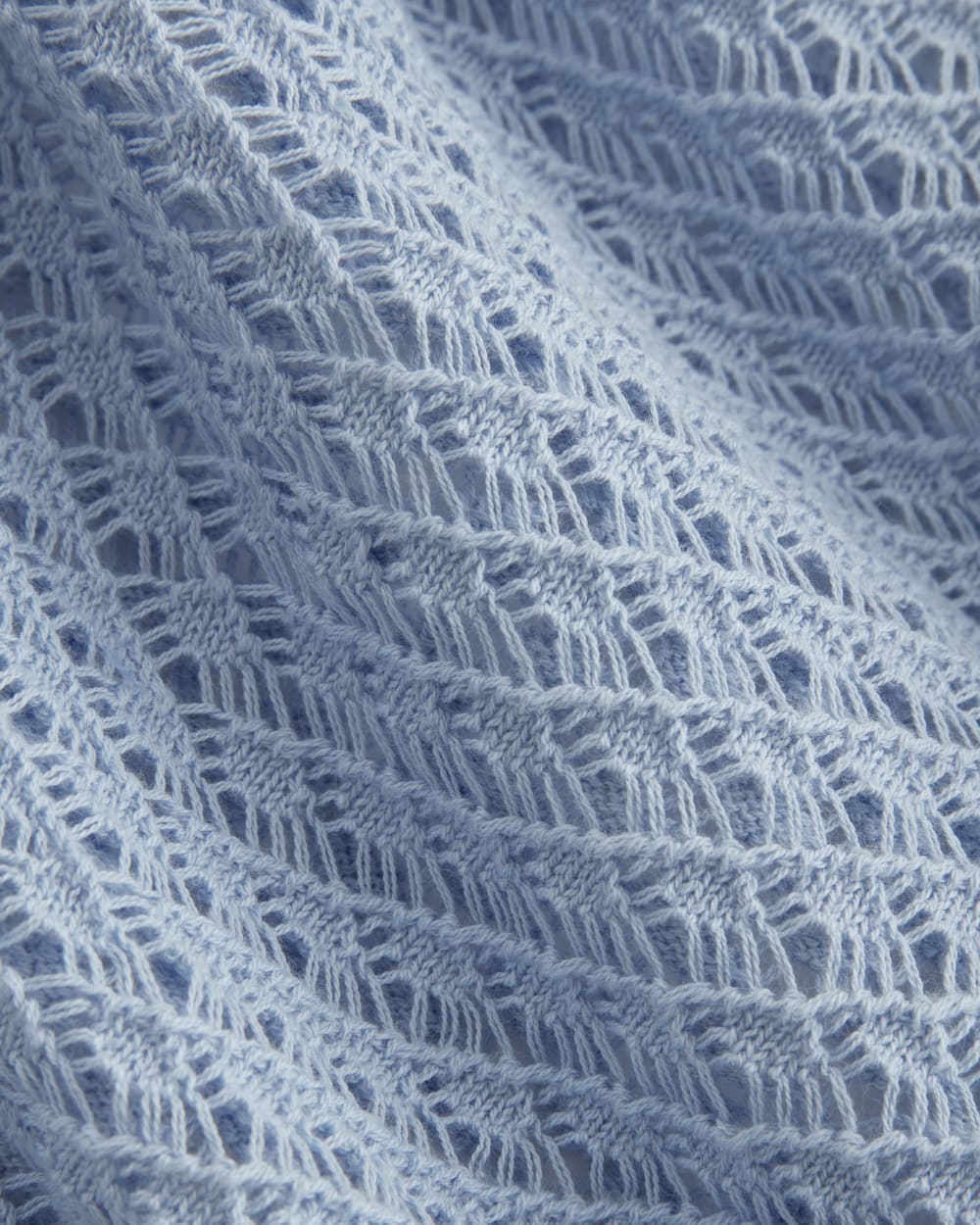 The Lace Knit Cardigan | Sky Blue