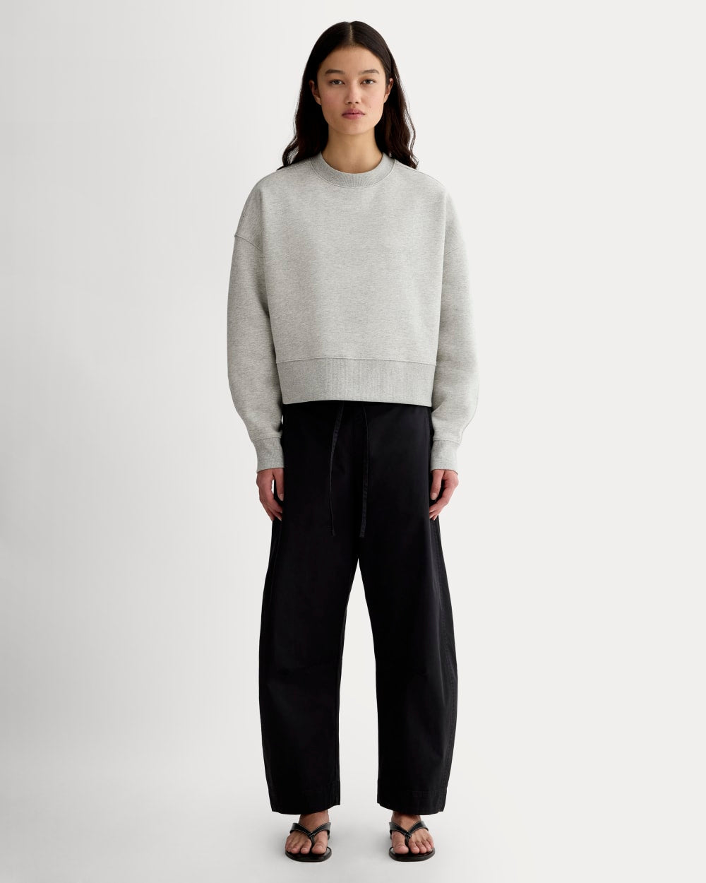 Luxe Fleece Sweatshirt | Heathered Grey