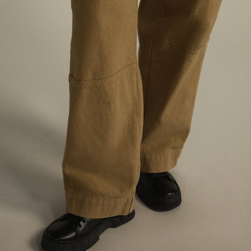 The Canvas Organic Cotton Pull-On Pant | Cappuccino