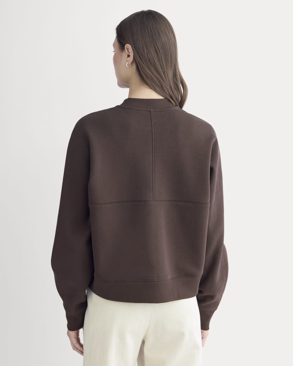Luxe Fleece Bomber Jacket | Dark Chocolate