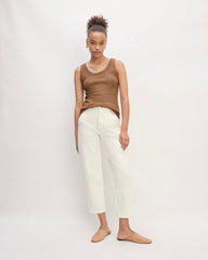The Cozy Rib Tank | Carob Brown