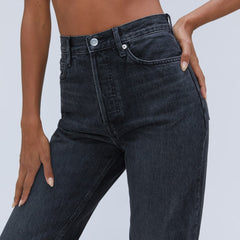 The Rigid Way-High® Jean  | Worn-In Black | 27.5" Inseam