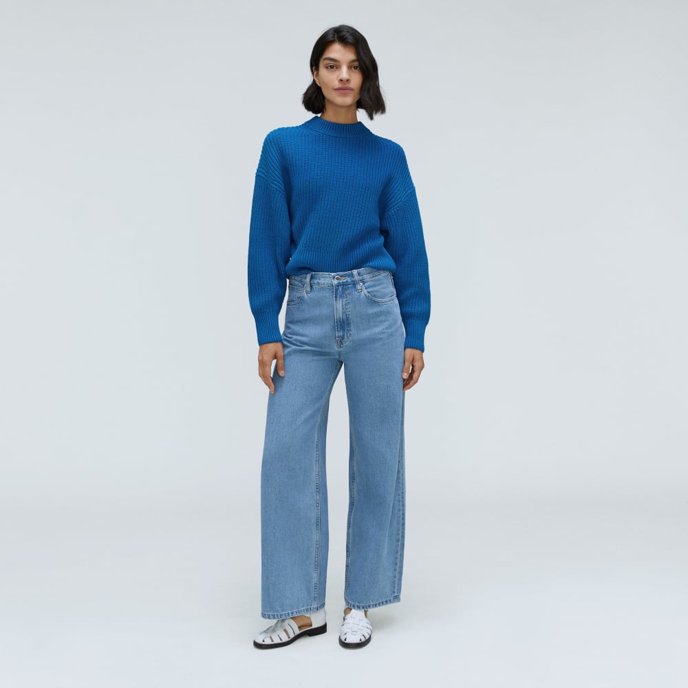 The Texture Cotton Crew | Lapis Blue
