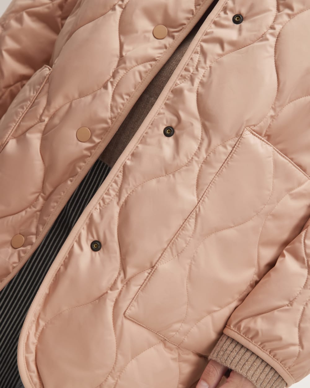 The Quilted Liner | Blush Pink