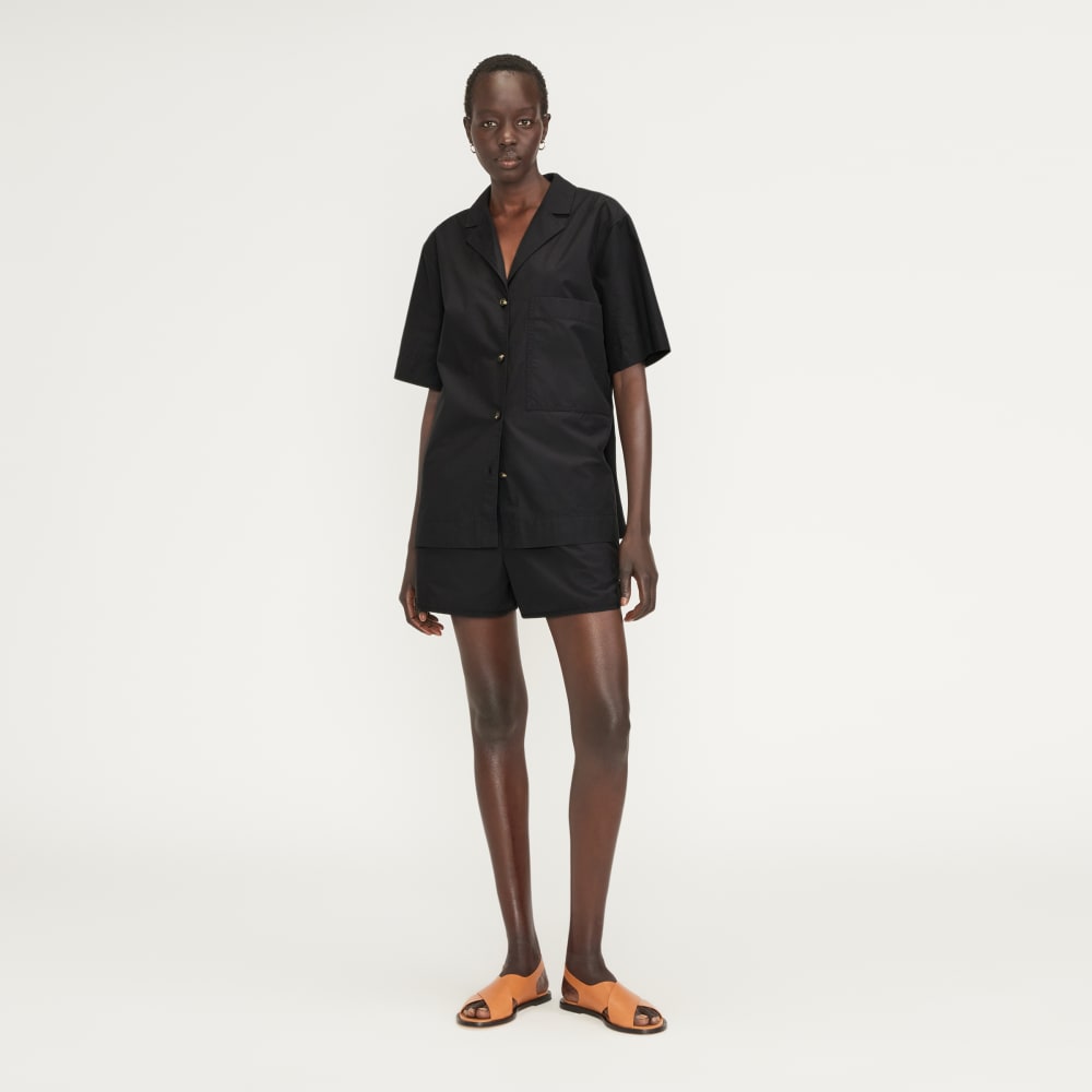 The Poplin Boxer Short | Black