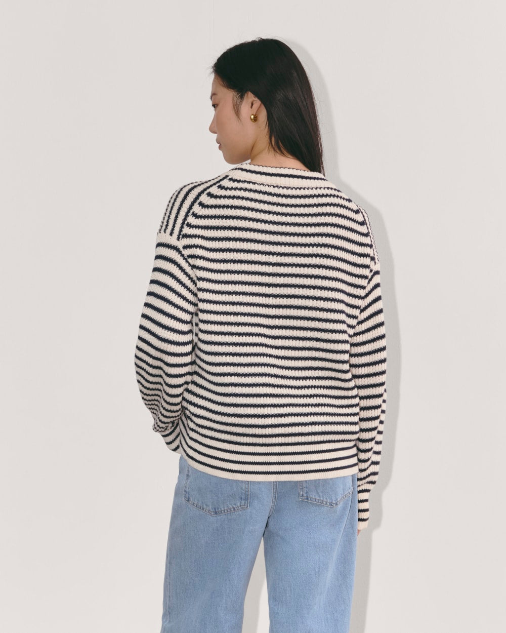 The Cocoon Crew in Everyday Cotton | Canvas / Navy