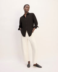 The City Stripe Relaxed Shirt | Black