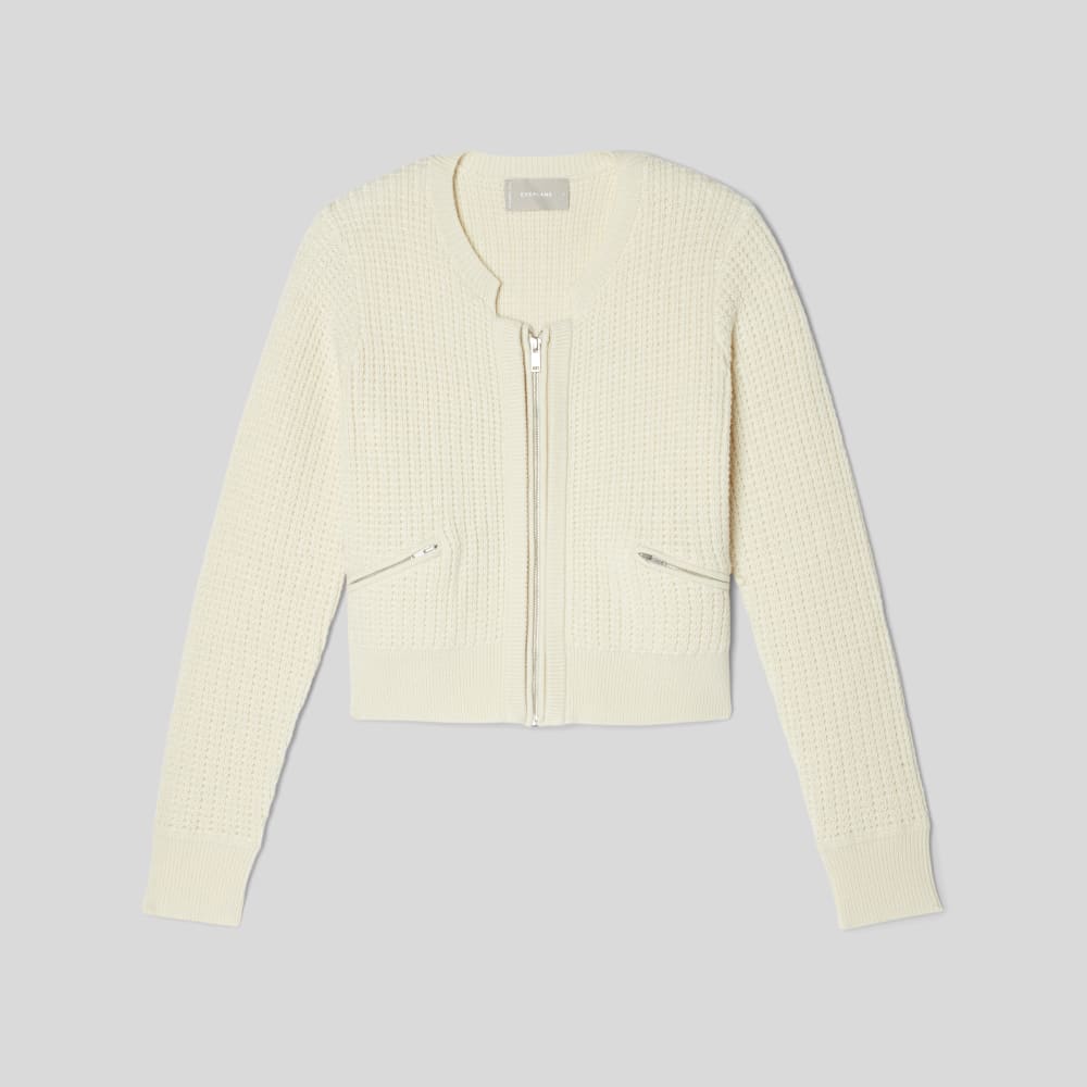 The Cropped Cotton-Merino Bomber | Canvas