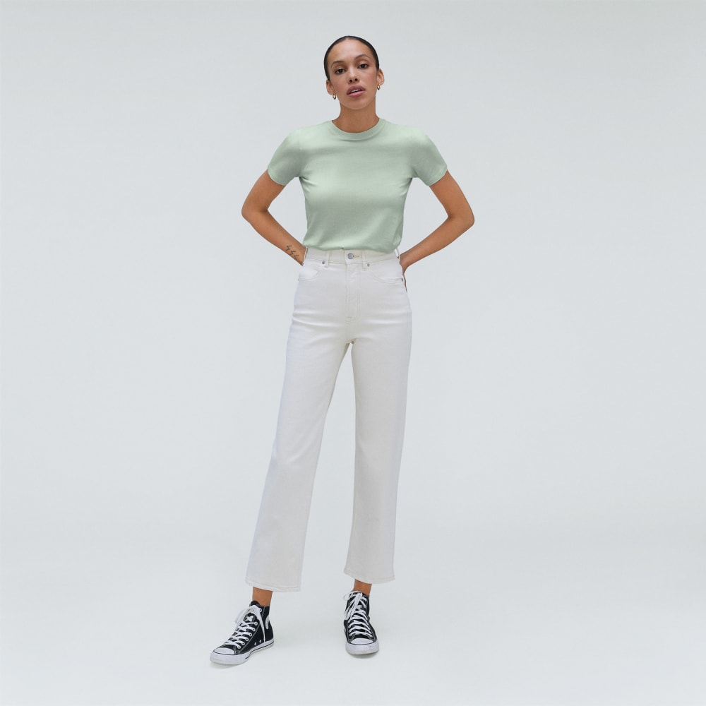 The Organic Cotton Crew Tee | Lily Green