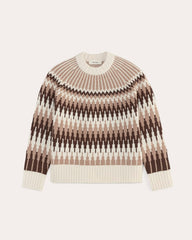 The Fair Isle Crew | Bone / Brown Fair Isle