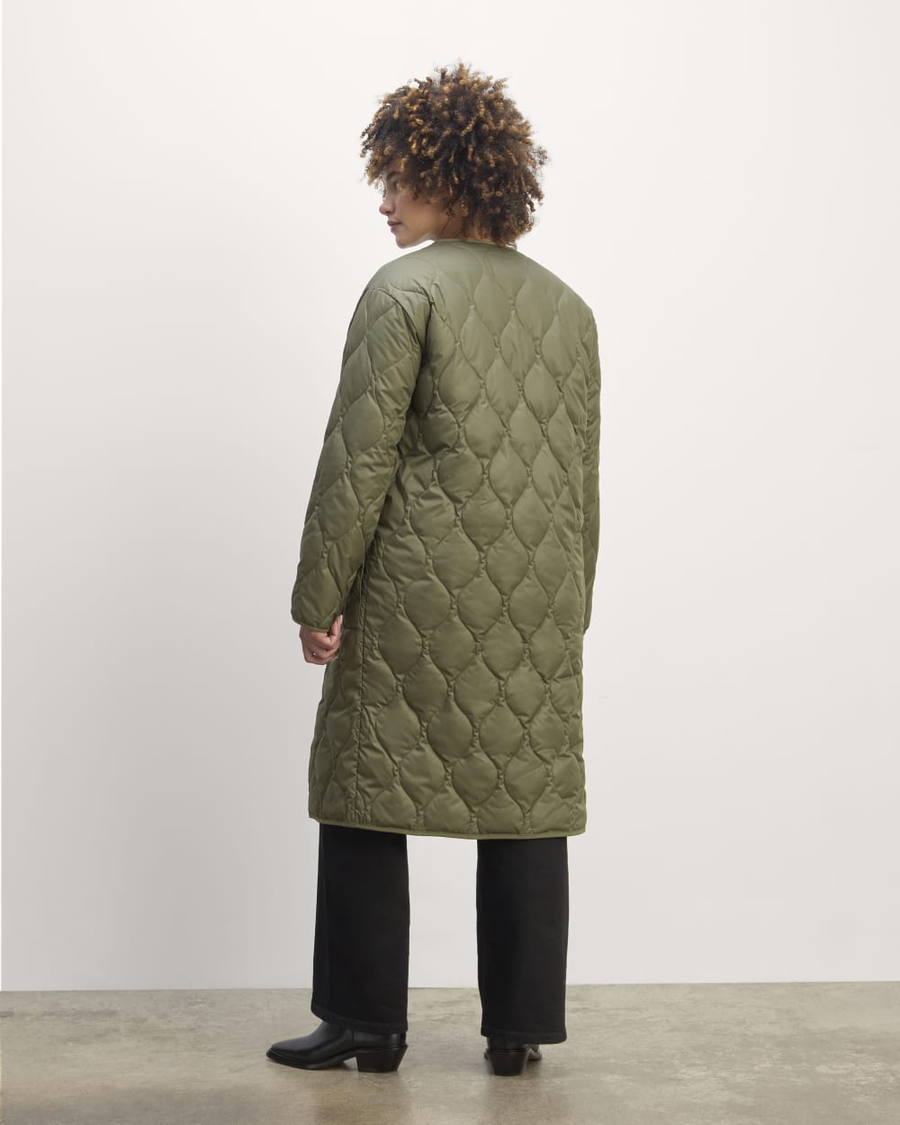 The Long Quilted Liner | Kalamata