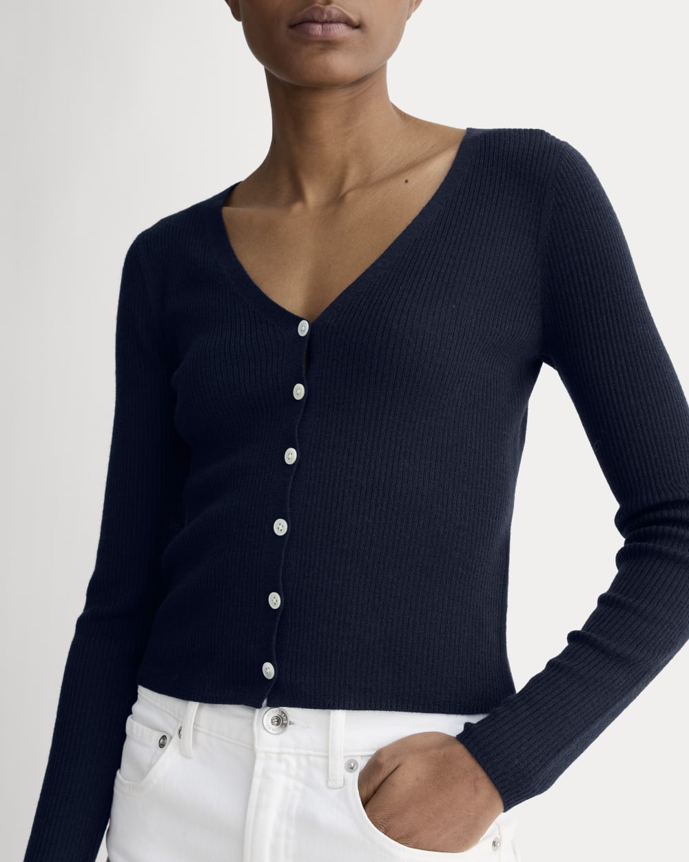 The Cardigan in Ultrasoft Merino | Navy