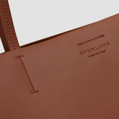 The Luxe Italian Leather Tote | Cognac