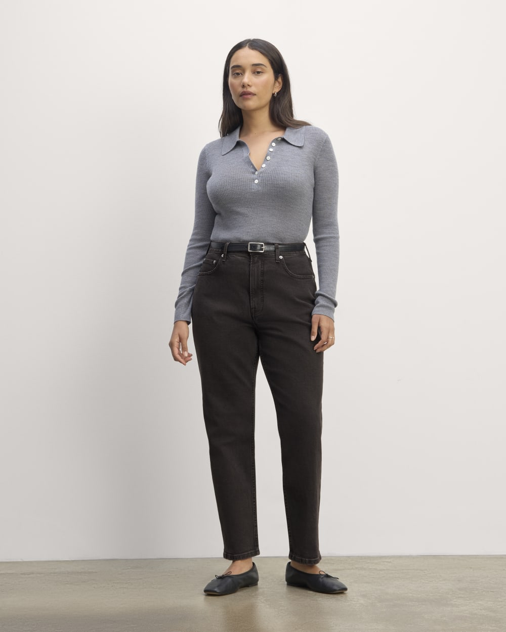 The Cheeky Hourglass Jean | Washed Black | 28.5" Inseam