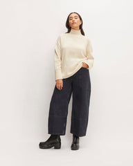 The Cashmere Oversized Turtleneck | Bone