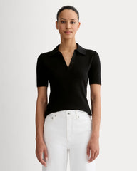 The Knit Polo | Black